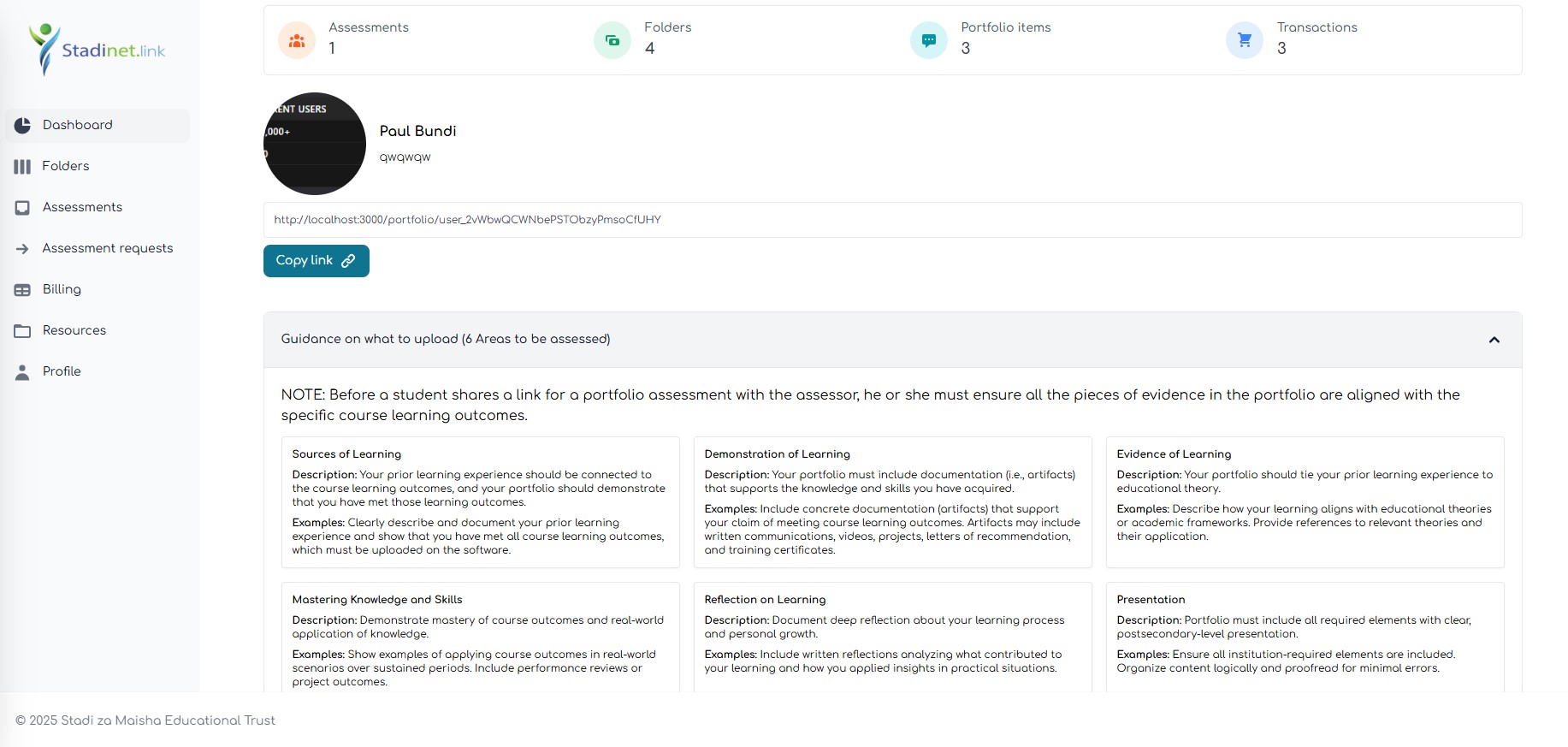 Stadinet app screenshot highlighting inclusive design features